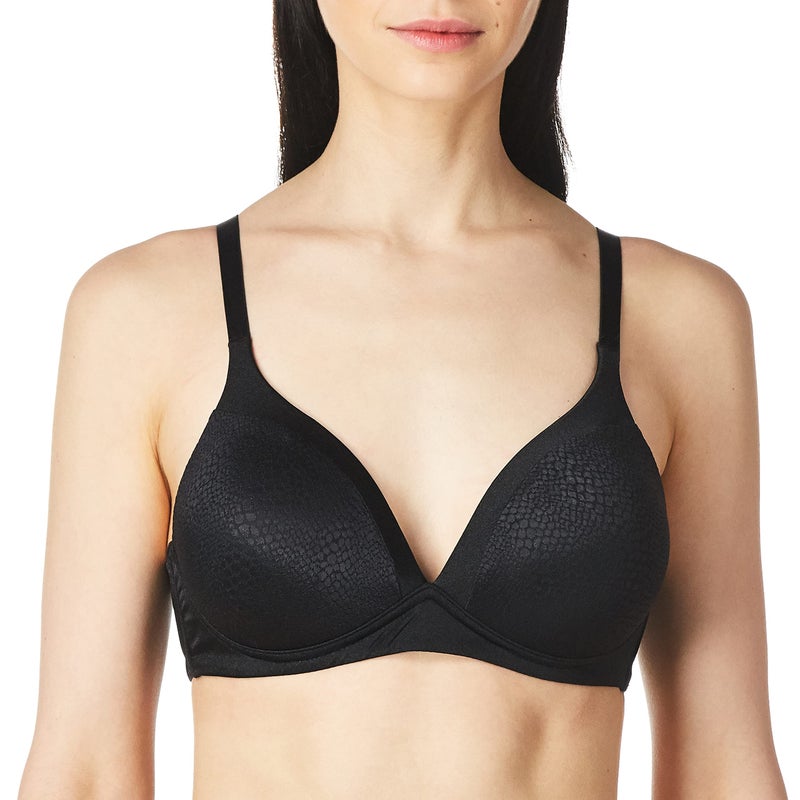 Warner's womens Blissful Benefits Back Smoothing Wirefree Lift T Shirt Bra, Black, 36B US - Image 2